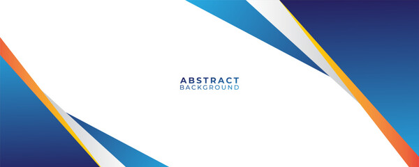 Abstract Blue and Orange Geometric Background Design