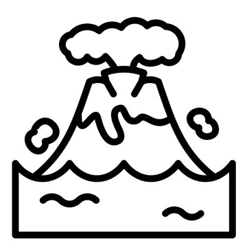 recommend clip art: Volcano Icon