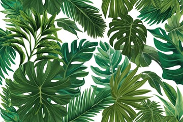 Lush Tropical Leaf Designs for Botanical Decor and Plant Growth
