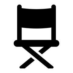 director chair glyph icon