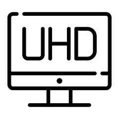 uhd line icon