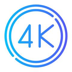 4k gradient icon
