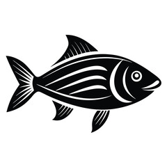 Fish vector logo icon design template