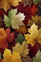 Fototapeta premium Autumn Leaves Collage