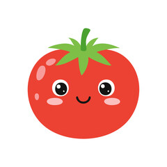 Tomato Vegetable Cute Cartoon Fresh Animation Kawaii Healthy Character
