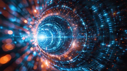 Quantum Circuit: A setup of quantum gates applied to qubits, showcasing quantum algorithms, whose complexity escalates exponentially with the number of qubits.
