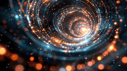 Obraz premium Quantum Machine Learning: By fusing quantum computing with machine learning, researchers strive to boost algorithms for rapid processing of extensive datasets and models. 