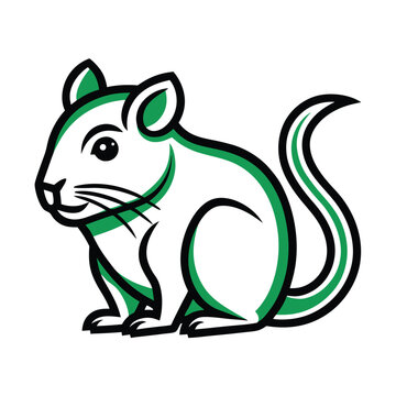 recommend clip art: Gerbil animal vector logo icon design template