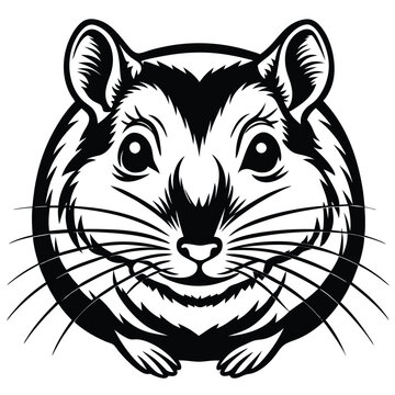 recommend clip art: Gerbil animal vector logo icon design template