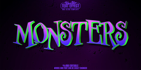Horror editable text effect, customizable halloween and spooky 3d font style