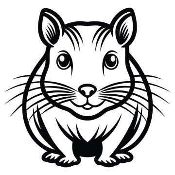 recommend clip art: Gerbil animal vector logo icon design template