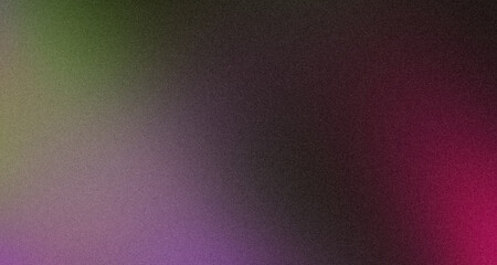 Grainy banner background magenta purple green abstract retro grainy gradient background noise texture effect backdrop design poster design