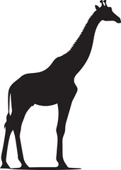 giraffe silhouette vector