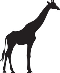 giraffe silhouette vector