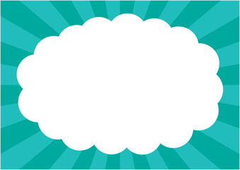 集中線のカラフルで賑やかな背景イメージ