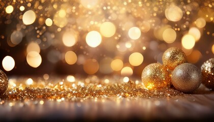 Fototapeta premium グリッターと輝くライトのデザインGlitter and sparkling lights design