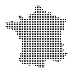 Dotted Map of France