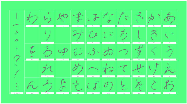 流れる線が美しいひらがな文字セット｜美しい日本語タイポグラフィ・見出しやポップデザインに使えるナチュラル文字ベクター素材