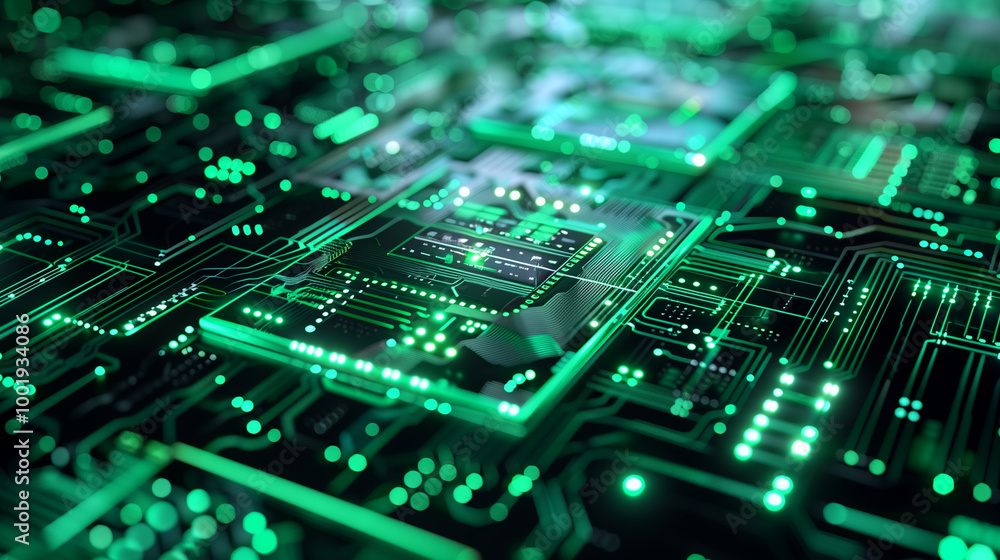 Poster futuristic cyber tech background with floating holographic data interfaces, transparent digital laye