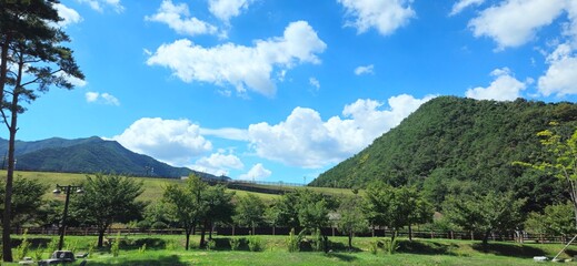 landscape with mountains