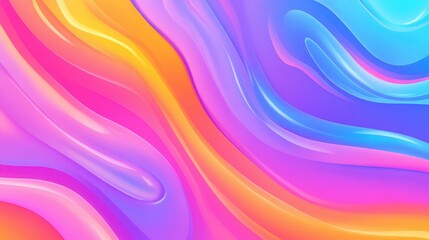 Experience vibrant abstract fluid designs with pastel gradients and a modern touch in this captivating cartoonstyle art.
