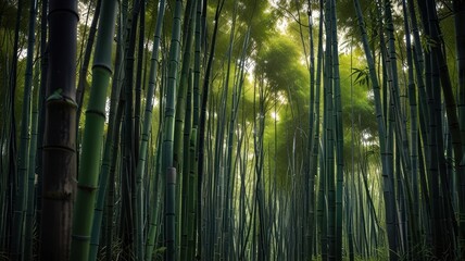 Fototapeta premium Dense Bamboo Forest