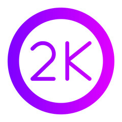 2k gradient icon