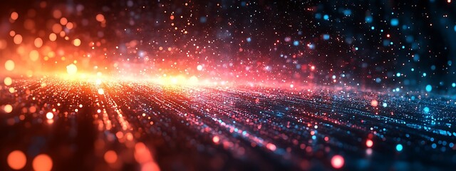 Obraz premium Abstract digital data background. Art can be used in the description of network abilities, technological processes, digital storages, science, education, etc