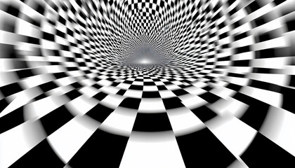 Naklejka premium Mind-bending optical illusion patterns, where shapes and lines appear to shift and move as you look at them, creating a dynamic effect