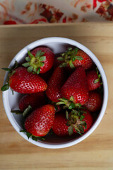 strawberries in a bowl