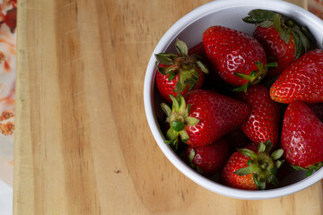 strawberries on a plate