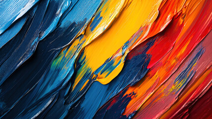 Chic Acrylic Art with Brush Daubs and Smears for a Unique Artistic Texture