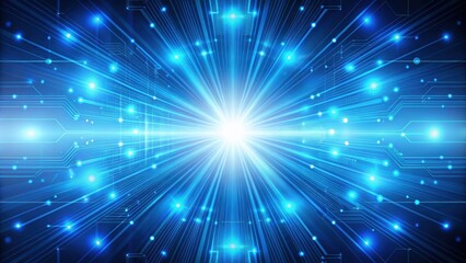 Fototapeta premium Shining blue glow technology background, blue, glow, technology, background, futuristic, digital, illuminated, abstract