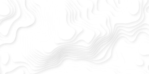 Wave paper cut background. map line of topography. 3d realistic design. Seamless wavy lines. Vector topographic illustration.