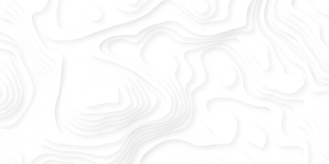 Wave paper cut background. map line of topography. Abstract design with black and white abstract background 