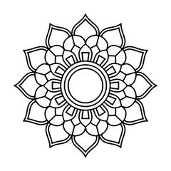 flower mandala design and eps file.