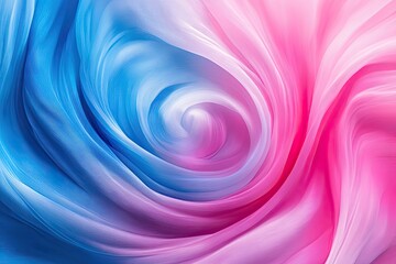 Fototapeta premium Abstract Swirling Pattern of Blue and Pink Fabric