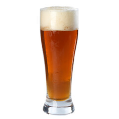 glass of beer and beer foam