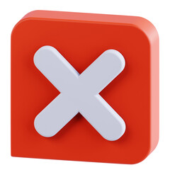 Obraz premium denied in 3d render for graphic asset web presentation or other