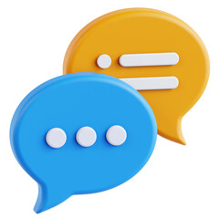 speech bubble 3d graphic illustration