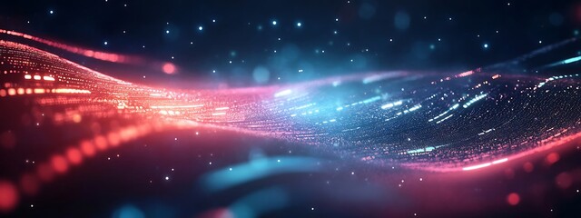 Obraz premium Abstract digital data background. Art can be used in the description of network abilities, technological processes, digital storages, science, education, etc. 