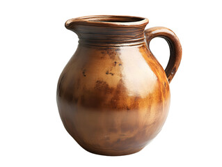 A beautifully crafted ceramic jug with a smooth finish, ideal for kitchen decor or serving beverages. Perfect for rustic settings.