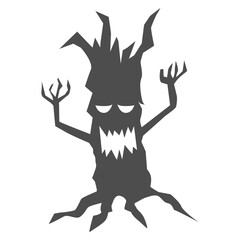Spooky tree halloween icon