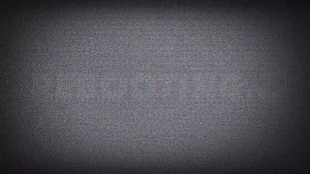 Rebooting text message animation on a black and white retro style screen or display