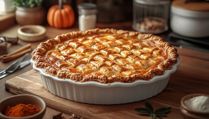 Elegant Fall Dining Table Decor with Pumpkin Centerpiece and Candles Close Up
