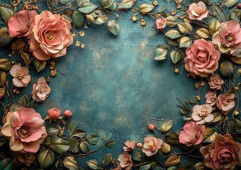 Elegant 90th Birthday Invitation Design with Floral Accents and Gold Text for Celebration Events