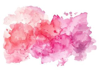 Fototapeta premium Hand Painted Pink Watercolor Background