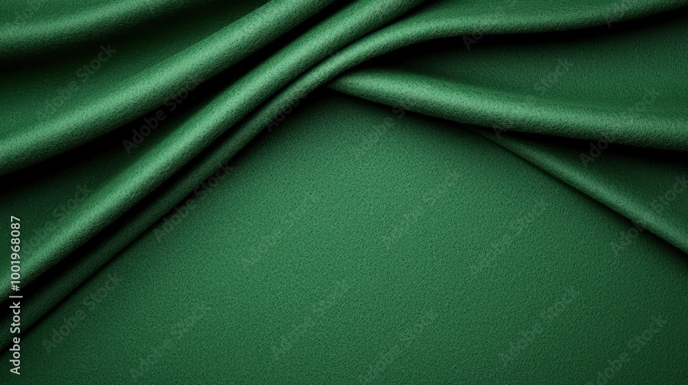 Poster green felt fabric drape texture background abstract soft material copy space