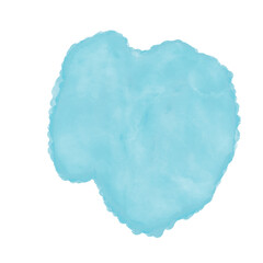 Light Blue Watercolour Paint Abstract Shapes