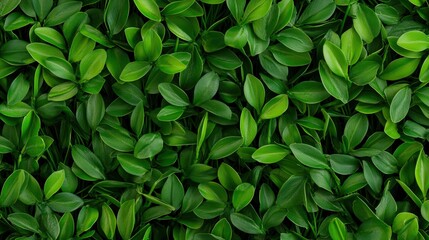 Obraz premium Lush Green Leaf Texture Seamless Background for Design Projects